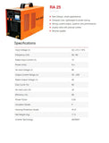 Ralli Wolf RA25 ARC 250 inverter welding machine 30-250A for fabrication and maintenance