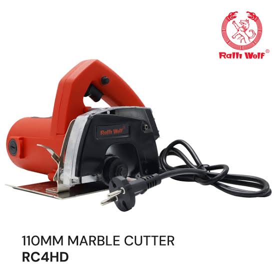 Ralli Wolf RC4HD 110mm 1200W marble cutter with 11000 RPM and 34mm cutting depth for marble and granite cutting applications