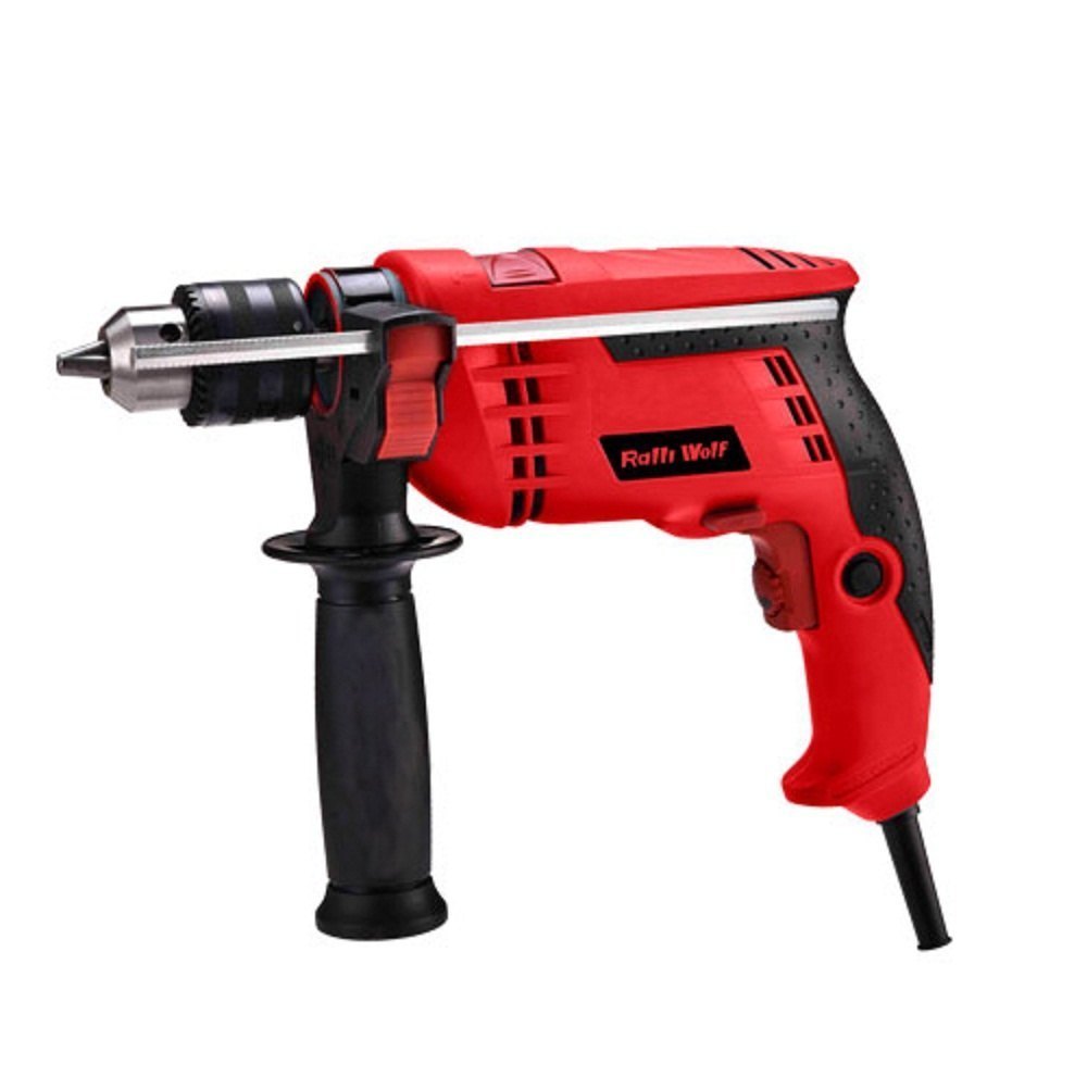 Ralli Wolf RDK13 13mm 500W impact drill kit with 3000 RPM speed and complete accessories carry case