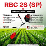 Ralli Wolf RBC-2SSP 2 Stroke Gasoline Brush Cutter 51.7CC