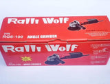 Ralli Wolf RG6-100 100mm angle grinder machine, 750W 4 inch angle grinder for metal fabrication, lightweight 11000 rpm angle grinder price, buy Ralli Wolf angle grinder online India, best weld dressing grinder with quick change brushes