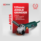 Ralli Wolf AG-125 125mm Angle Grinder | 1020W Heavy-Duty Lightweight Grinder