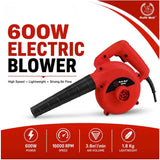 Ralli Wolf RB500 600W variable speed electric blower with 3.8 m³/min capacity for workshop, dust removal and cleaning applications