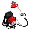 alli Wolf RBC-4S (BP) 4-stroke backpack brush cutter — 35.8cc, 0.85kW. Runs on plain petrol, no fuel mixing. 3 blades included. Buy online in India.