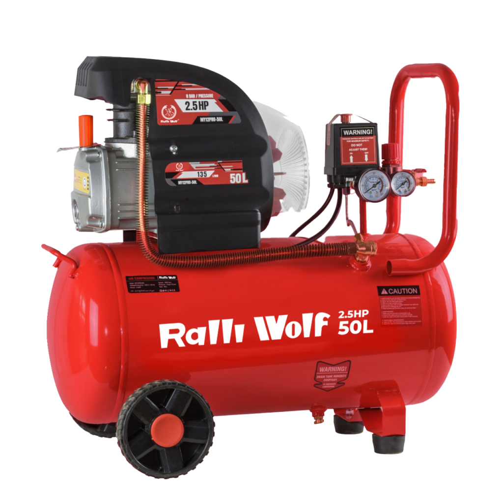 Ralli Wolf RC50 50L 2.5HP 2000W oil-lubricated air compressor for automotive workshops and pneumatic tools