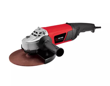 Ralli Wolf RG22-180 180mm angle grinder machine, 2200 watt 7 inch heavy duty angle grinder price, buy Ralli Wolf 180mm grinder with trigger switch online India, best weld dressing and rod cutting grinder 8400 rpm, M14 spindle 7 inch angle grinder for metal fabrication