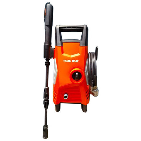 Ralli Wolf RHP-100 100 Bar high pressure washer with 330 L/H flow rate and adjustable fan spray lance for car and workshop cleaning