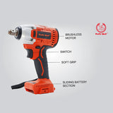 Ralli Wolf RIW21V 21V Cordless Impact Wrench | 380 Nm | 4000mAh Battery