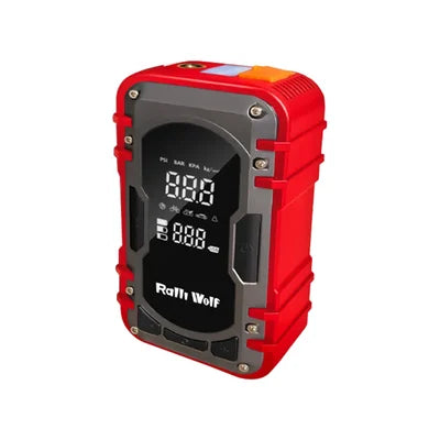 Ralli Wolf RJS-8000 14.8V 8000mAh battery jump starter and 150 PSI tyre inflator for cars