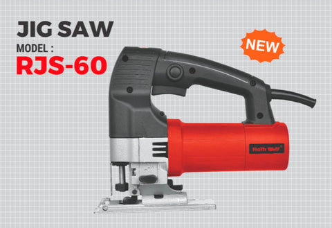Ralli Wolf RJS60 Jig Saw – 600W Powerful Copper Motor Jig Saw with LED Working Light, Variable Speed & 60mm Cutting Capacity (235V)
