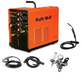 Ralli Wolf RM20 MIG200S inverter welding machine. MIG & MMA facility, in-built wire feeder, minimal spatter, deep penetration.