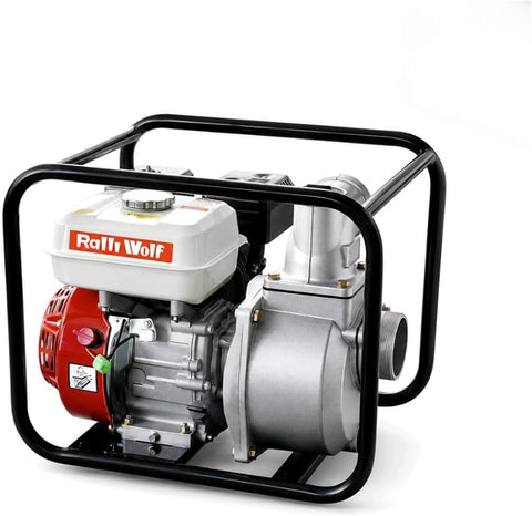 Ralli Wolf RP30 3-inch petrol water pump — 6.5HP, 168F engine, 28M head lift. Ideal for irrigation & dewatering.