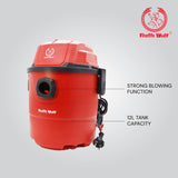 Ralli Wolf RVC-12L 12L 1200W wet and dry vacuum cleaner for home and workshop cleaning