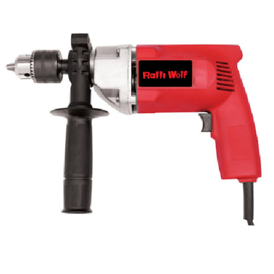 Ralli Wolf RW13 13mm 650W 1800 RPM impact drill with aluminium gear box for masonry drilling and skirt polishing