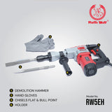 Ralli Wolf RW5EH 5Kg 1200W demolition hammer for heavy-duty concrete breaking