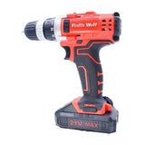 Buy Ralli Wolf RCD21V 21V Li-Ion Cordless Driver Drill with 1500mAh battery, 30Nm torque, 1450 RPM, LED light and 10mm steel capacity.