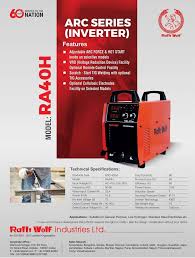 Ralli Wolf RA40HD+ 3-Phase IGBT Industrial ARC Welding Machine – AC 415V Heavy Duty Welder with VRD, Arc Force, Hot Start & Dual Voltage/Temperature Protection