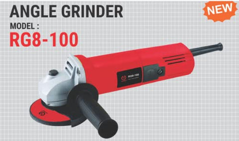 Ralli Wolf RG8-100 850W 4 inch angle grinder with 10500 RPM for metal grinding, fabrication and workshop applications