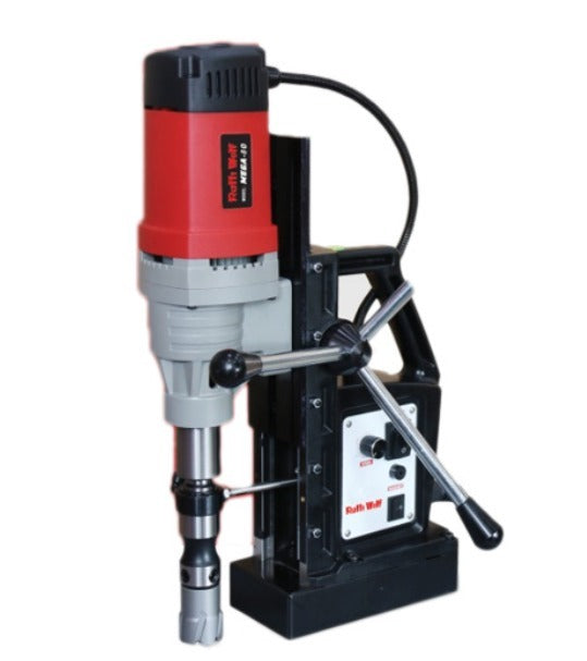 Ralli Wolf Mega 42 Professional Magnetic Drill Machine – 42mm x 50mm Variable Speed Core & Twist Drilling Machine with 12000N Magnetic Power, 1400W (230V)