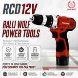 Ralli Wolf, Ralli Wolf RCD12V, RCD12V, 12V Cordless Drill, 12V Drill Driver, Cordless Screwdriver, Cordless Drill Machine, 25Nm Cordless Drill, 10mm Cordless Drill, Li-Ion Cordless Drill, 1500mAh Battery Drill, 2 Speed Cordless Drill, Woodworking Drill, Metal Drilling Machine, Furniture Assembly Drill, Construction Drill, Workshop Drill, DIY Cordless Drill, Professional Cordless Drill, LED Light Drill, Battery Powered Drill, Cordless Power Tool, Ralli Wolf Power Tools, Maintenance Drill, Lion Tools Mart