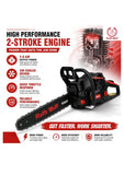 Ralli Wolf RS63-20 63CC 2.9kW 20-inch gasoline chain saw for tree felling, firewood cutting, forestry and agricultural use