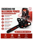 Ralli Wolf RS63-20 63CC 2.9kW 20-inch gasoline chain saw for tree felling, firewood cutting, forestry and agricultural use