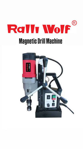 Ralli Wolf Mega 50 1400W magnetic core drilling machine with 50mm core drilling, 16500N magnetic adhesion and M3-M12 tapping for steel fabrication