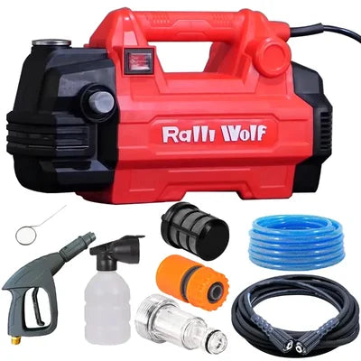 Ralli Wolf RHP-130 1300W high pressure washer with 130 Bar pressure and 390 L/H flow rate for car, workshop and industrial cleaning
