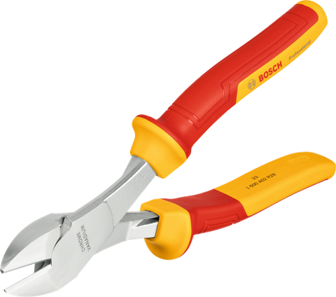 Bosch VDE High Leverage Diagonal Side Cutters, 200 mm Professional (1 600 A02 NE2)