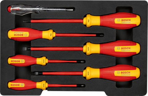BOSCH Professional VDE Screwdriver Set SL/PH 7 Pcs – 1 600 A02 NF7