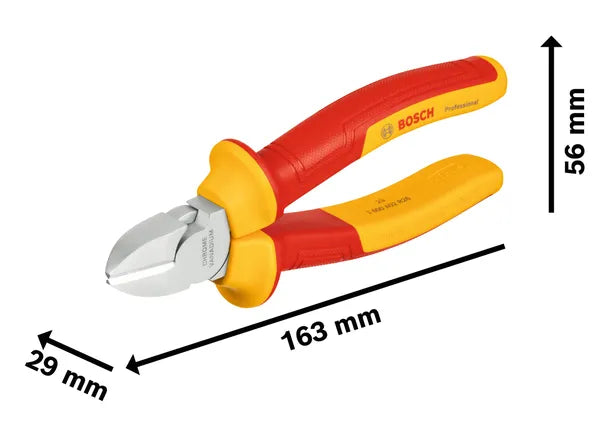 Bosch VDE Diagonal Side Cutters, 160 mm Professional (1 600 A02 ND9)