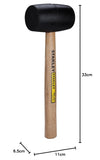 Stanley, Stanley STHT57528-8, Stanley Rubber Mallet, 680Gms Rubber Mallet, 24 Oz Rubber Mallet, Soft Face Hammer, Rubber Hammer, Wood Handle Mallet, Tile Installation Hammer, Woodworking Mallet, Flooring Mallet, Automotive Rubber Hammer, Furniture Assembly Tools, Construction Hand Tools, Industrial Maintenance Tools, Professional Rubber Mallet, Stanley Hand Tools, Non Marring Hammer, Lion Tools Mart