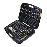 STANLEY 91-931 120-Piece Master Tool Set with Sockets Ratchets Wrenches and Screwdrivers for Automotive Workshop Repair