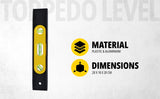Stanley, Stanley STHT42264-812, Stanley Torpedo Level, 9 Inch Torpedo Level, Plastic Magnetic Level, Magnetic Spirit Level, Bubble Level, Construction Level, Carpenter Level, Plumbing Level, Electrical Level, HVAC Level, Magnetic Measuring Tool, Leveling Tool, ABS Plastic Level, Professional Spirit Level, Stanley Measuring Tools, Workshop Measuring Tools, Lion Tools Mart