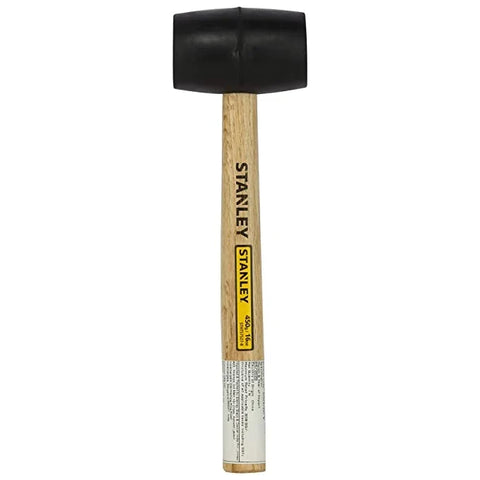 Stanley, Stanley STHT57527-8, Stanley Rubber Mallet, 450Gms Rubber Mallet, 16 Oz Rubber Mallet, Soft Face Hammer, Rubber Hammer, Wood Handle Mallet, Tile Installation Hammer, Woodworking Mallet, Flooring Mallet, Automotive Rubber Hammer, Furniture Assembly Tools, Construction Hand Tools, Industrial Maintenance Tools, Professional Rubber Mallet, Stanley Hand Tools, Non Marring Hammer, Lion Tools Mart