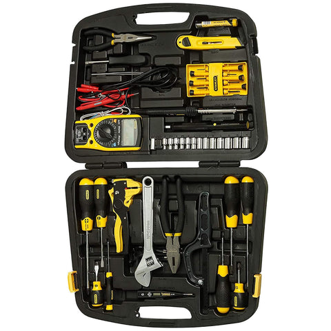 STANLEY 89-883-23U 53-Piece Telecommunication Tool Set for Cable Installation Network Maintenance and Electrical Repair