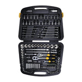 STANLEY 91-931 120-Piece Master Tool Set with Sockets Ratchets Wrenches and Screwdrivers for Automotive Workshop Repair