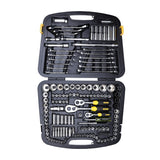 STANLEY 94-181 150-Piece Master Tool Set with Sockets Ratchets Wrenches and Screwdrivers for Automotive Workshop Repair