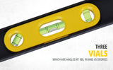 Stanley STHT42264-812 9 inch magnetic torpedo level with 3 precision vials for construction plumbing electrical and carpentry