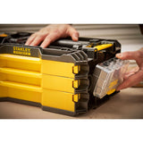 STANLEY FATMAX FMMT98107-1 126-Piece 3-Drawer Tool Box with Sockets Ratchets Wrenches and Screwdrivers for Automotive Workshop Repair