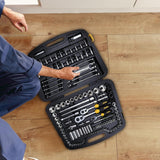 STANLEY 91-931 120-Piece Master Tool Set with Sockets Ratchets Wrenches and Screwdrivers for Automotive Workshop Repair