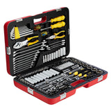 STANLEY R99-150LA 150-Piece Racing Mechanic Tool Set with Sockets Ratchets Wrenches and Screwdrivers for Automotive Repair