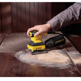 STANLEY SS24 1/4-Inch 240W Sheet Sander for Woodworking Furniture Paint Removal Surface Smoothing and Carpentry Applications