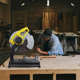 STANLEY SSC22 14 Inch 2200W Chop Saw with 355mm Cutting Wheel for Metal Fabrication and Workshop Applications