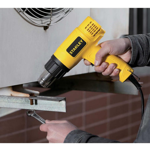Stanley SXH1800 1800W hot air gun for paint removal heat shrinking adhesive removal and workshop applications