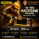 Stanley 15-166 Professional Industrial Hacksaw Frame | 12 Inch / 305mm