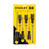Stanley, Stanley STHT65242-8, Stanley Screwdriver Set, 6Pcs Cushion Grip Set, Cushion Grip Screwdriver Set, Chrome Vanadium Screwdriver, Magnetic Screwdriver Set, Phillips Screwdriver, Slotted Screwdriver, Parallel Screwdriver, Electrical Screwdriver Set, Mechanic Screwdriver Set, Workshop Hand Tools, Automotive Repair Tools, Professional Screwdriver Set, Stanley Hand Tools, Maintenance Tools, Lion Tools Mart