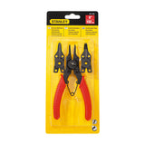 Stanley 84-168 Combination Snap Ring Pliers 6 Inch (152mm) | Internal & External Circlip Plier Set