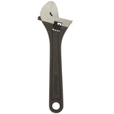 Stanley STMT74894-8 8 Inch (200mm) Adjustable Wrench with forged Chrome Vanadium steel, black phosphate finish, laser-etched jaw scale, and built-in tension spring. Ideal for plumbing, automotive repair, workshops, and industrial maintenance.