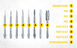 Stanley STHT60573-8B, Stanley Screwdriver Set, Stanley 8Pcs Screwdriver Set, Chrome Vanadium Screwdriver Set, Professional Screwdriver Set, Flat Screwdriver Set, Phillips Screwdriver Set, Electrical Screwdriver Set, Automotive Repair Tools, Workshop Hand Tools, Mechanic Screwdriver Set, DIY Tool Kit, Furniture Assembly Tools, Home Repair Tools, Cellulose Acetate Handle Screwdriver, Extension Blade Screwdriver, Professional Hand Tools, Stanley Professional Tools, General Maintenance Tools, Lion Tools Mart